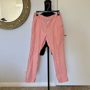 Scotch & Soda Pink Striped Trousers